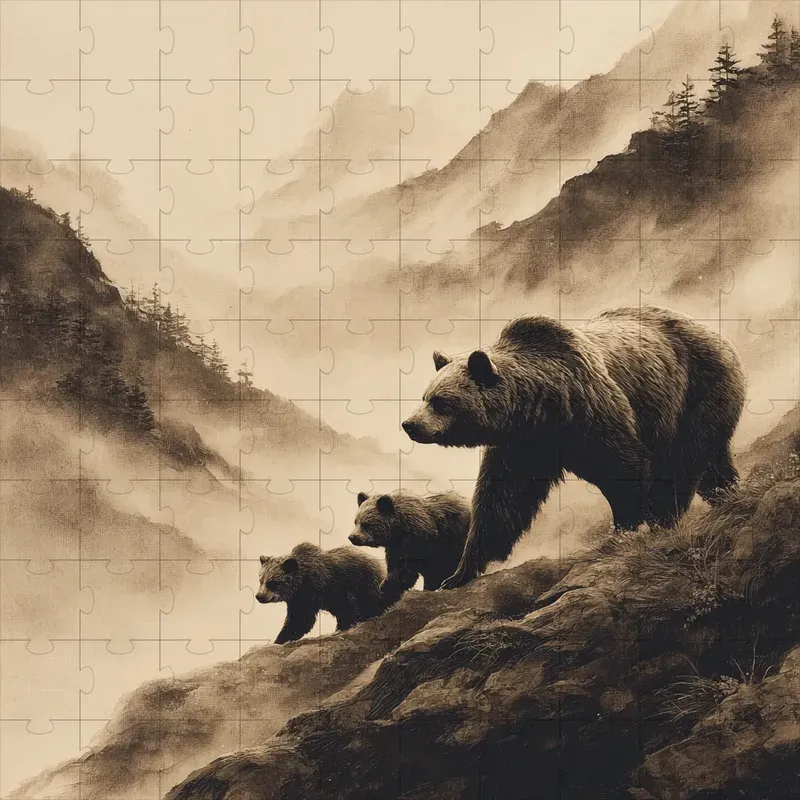 Oil Sepia Classical Timeless Moody