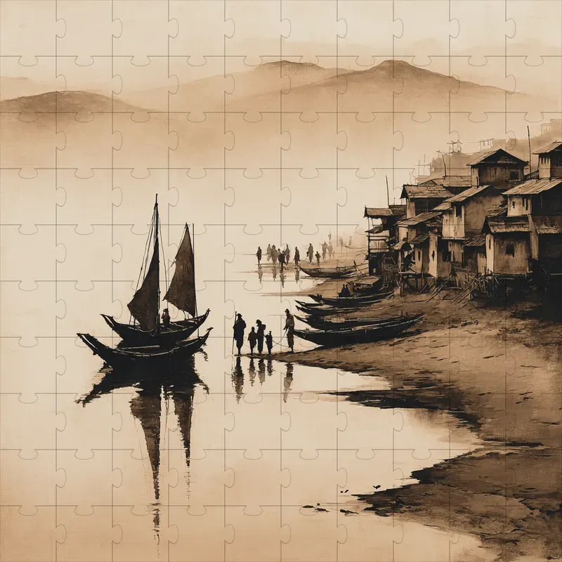 Oil Sepia Classical Timeless Moody