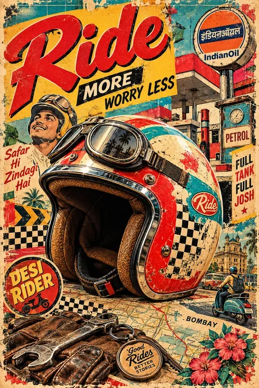 Retro Desi Pop Culture Posters