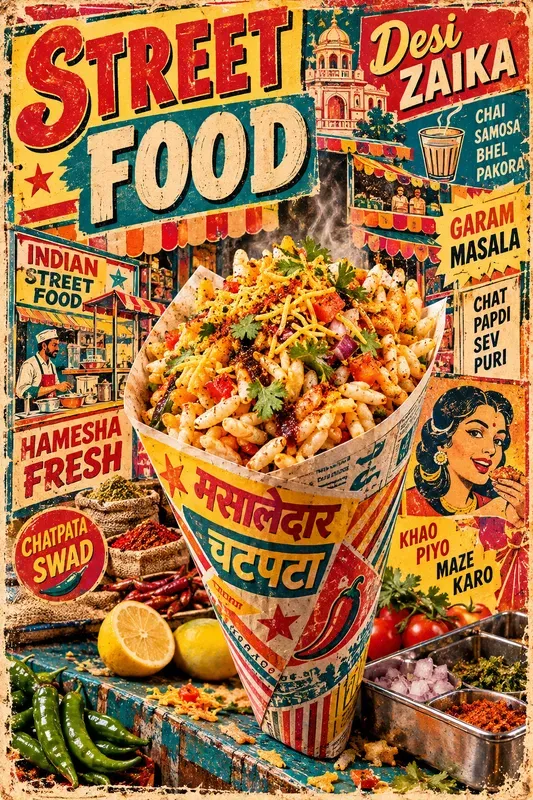 Retro Desi Pop Culture Posters