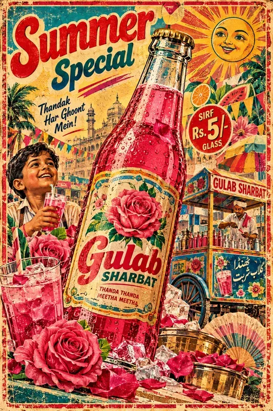 Retro Desi Pop Culture Posters