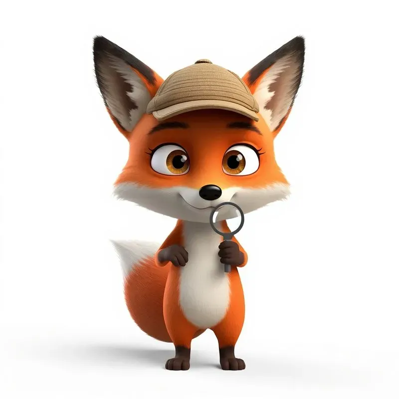 3D Cute Pixar Fox Consistent Characters