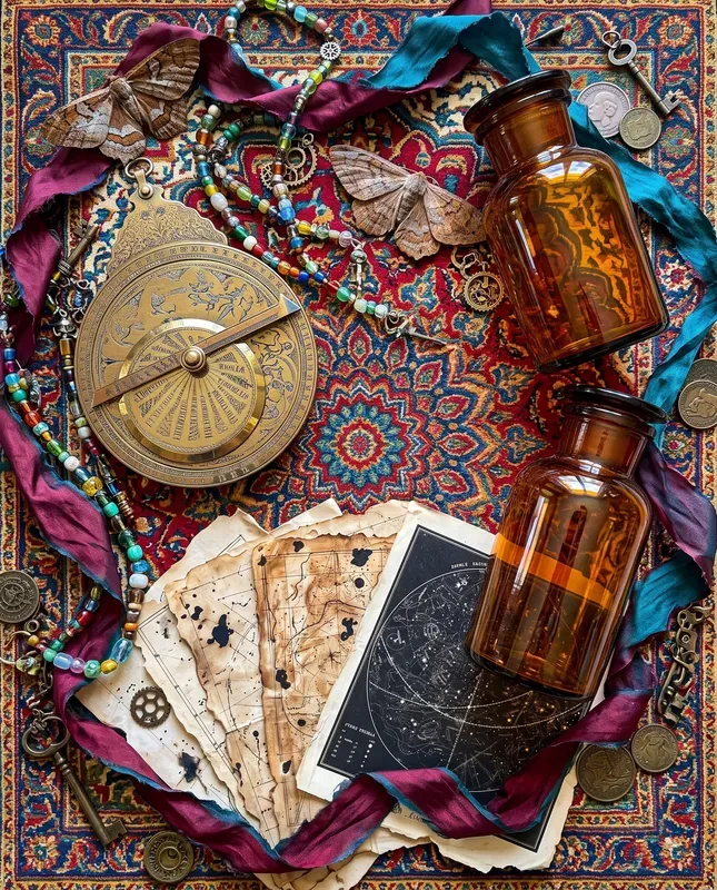 Mystic Junk Journal Flat Lays