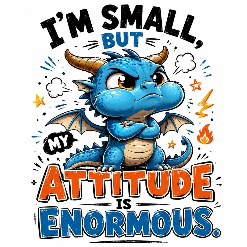 Sassy Cartoon Bird Quote Art
