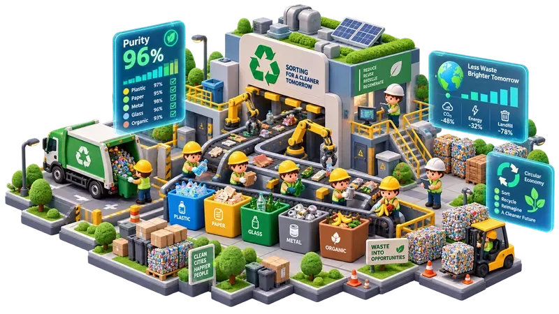 3D Isometric Tech Diorama Infographics