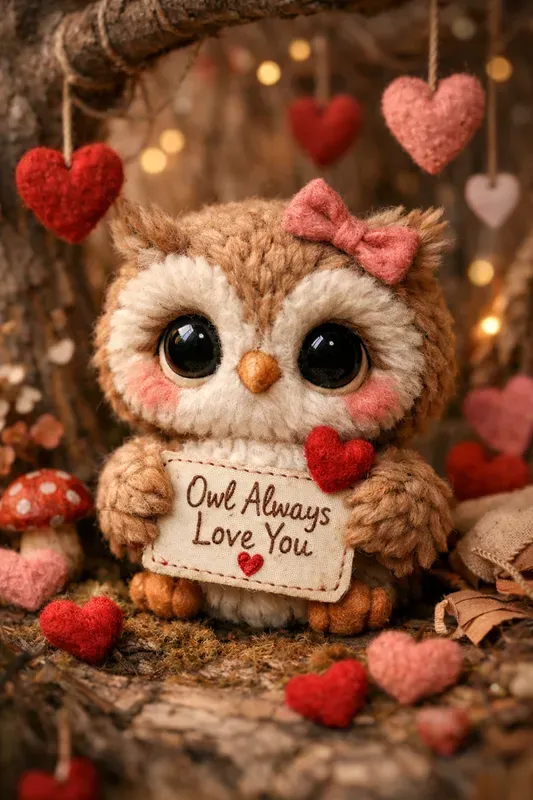 Handcrafted Animal Valentine Portraits