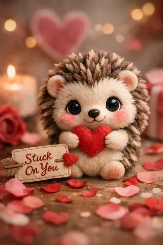 Handcrafted Animal Valentine Portraits