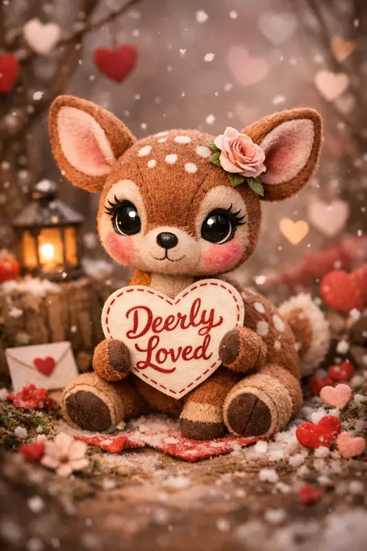 Handcrafted Animal Valentine Portraits