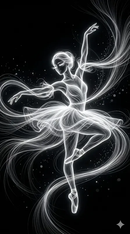Ethereal Glowing Fiber Light Art
