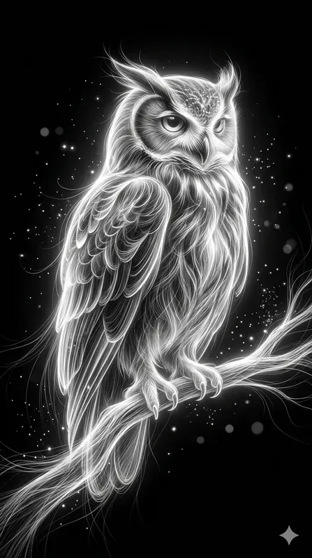 Ethereal Glowing Fiber Light Art