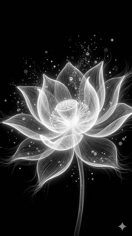 Ethereal Glowing Fiber Light Art