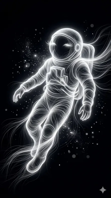Ethereal Glowing Fiber Light Art