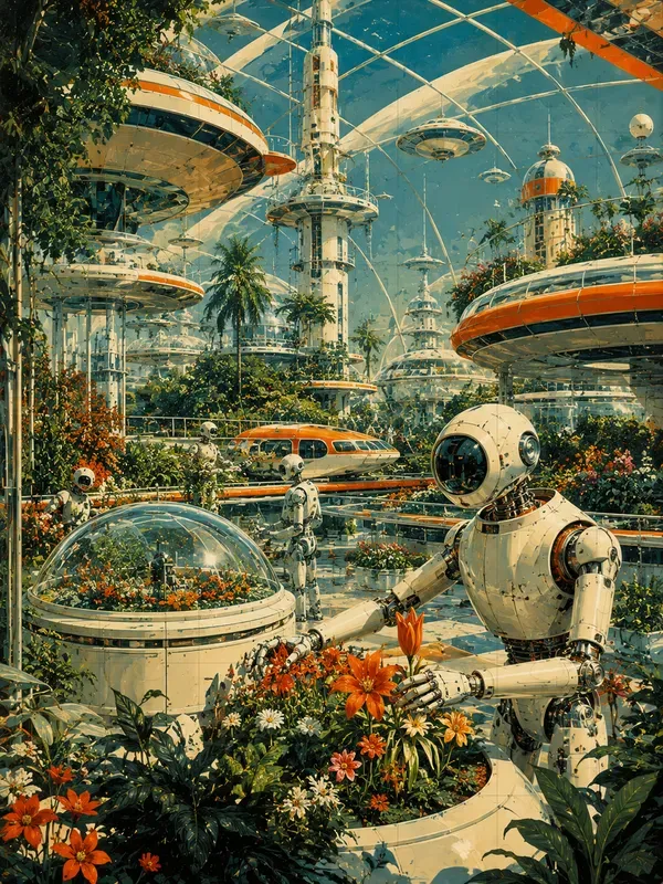 Retrofuturism Poster Generator