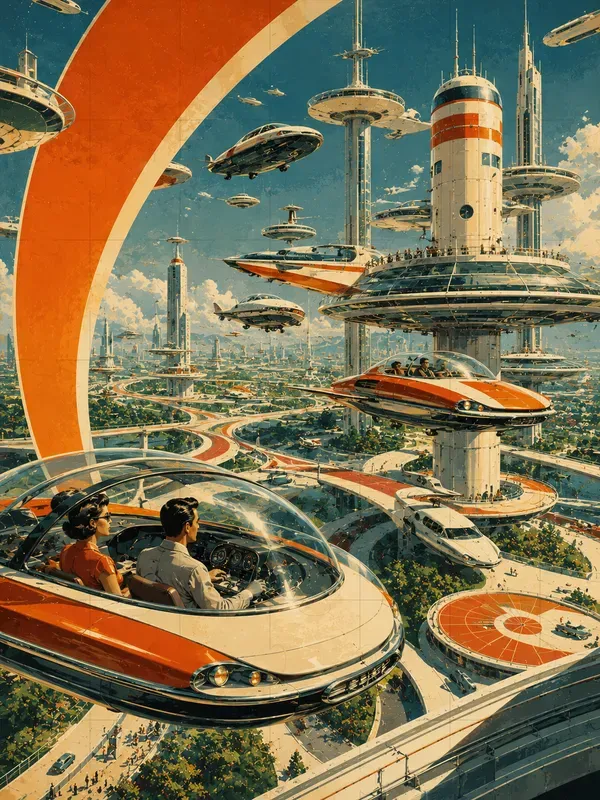 Retrofuturism Poster Generator