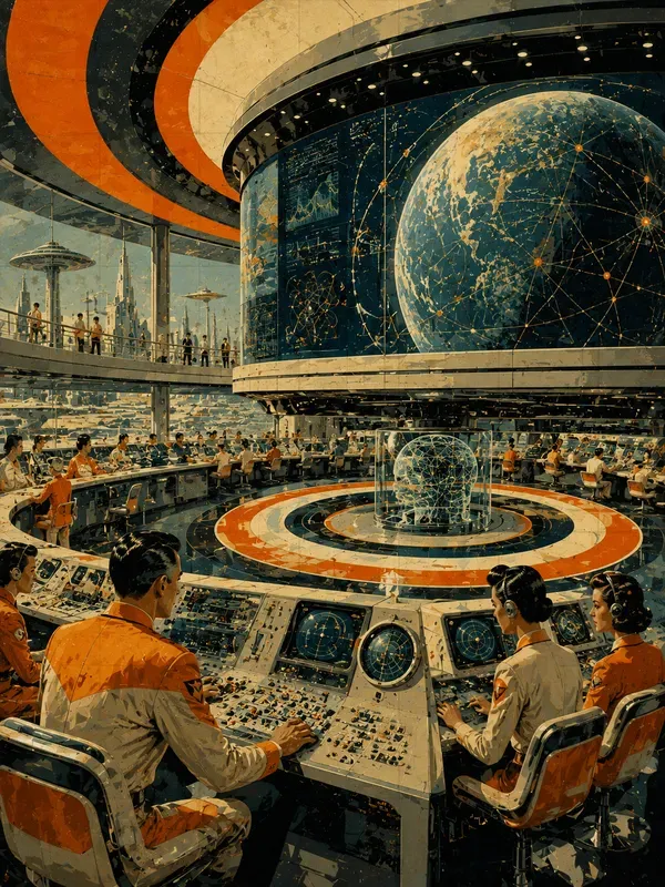 Retrofuturism Poster Generator
