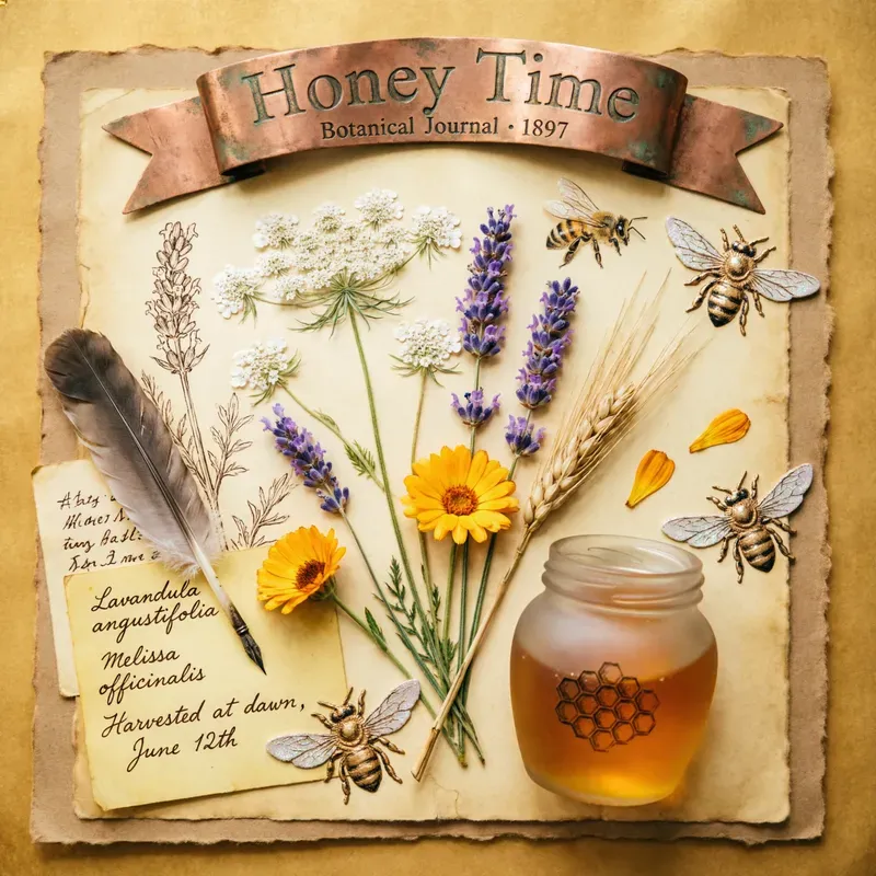 Honey Time Junk Journal Wall Art