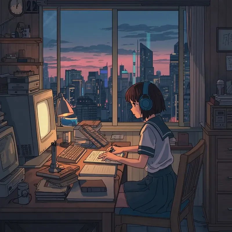90s Vintage Anime Scene Generator