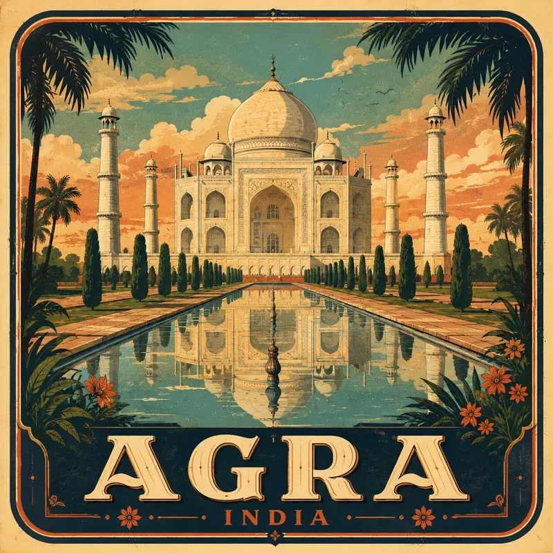 Vintage City Travel Poster Art