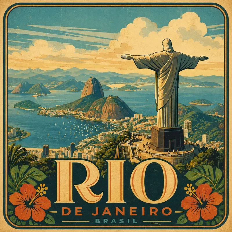 Vintage City Travel Poster Art