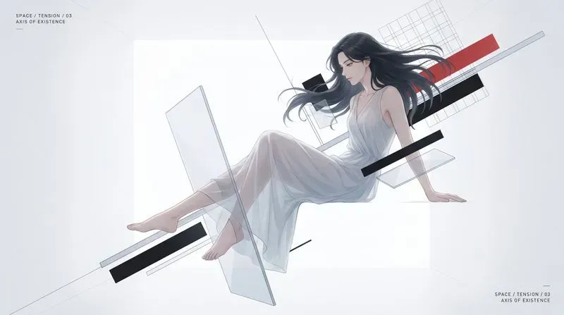 Suprematist Geometric Anime Spaces