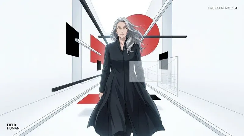 Suprematist Geometric Anime Spaces
