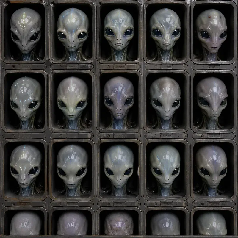 Surreal Mass Production Grid Art