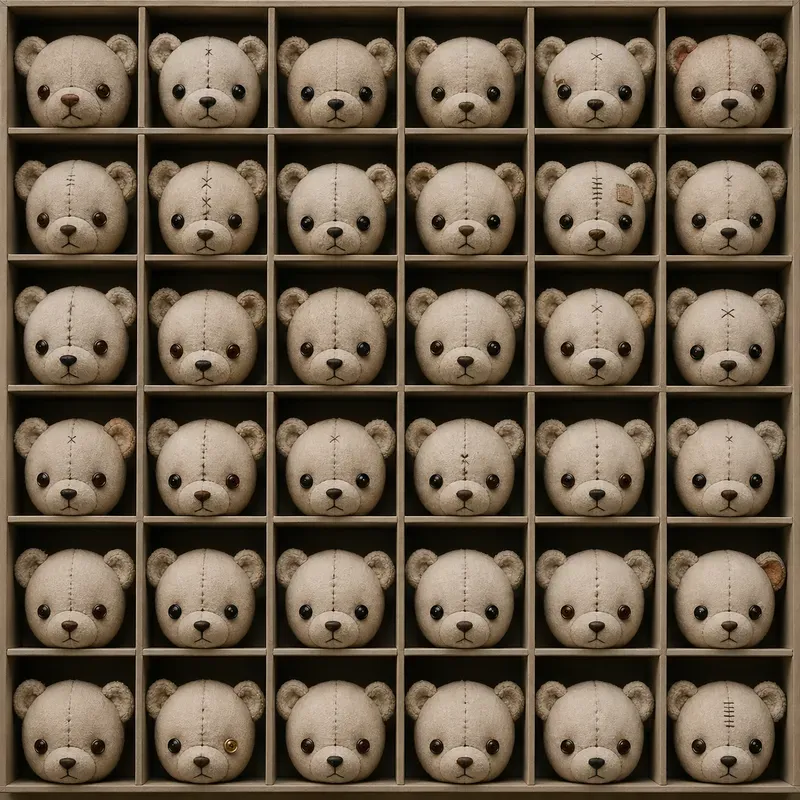 Surreal Mass Production Grid Art