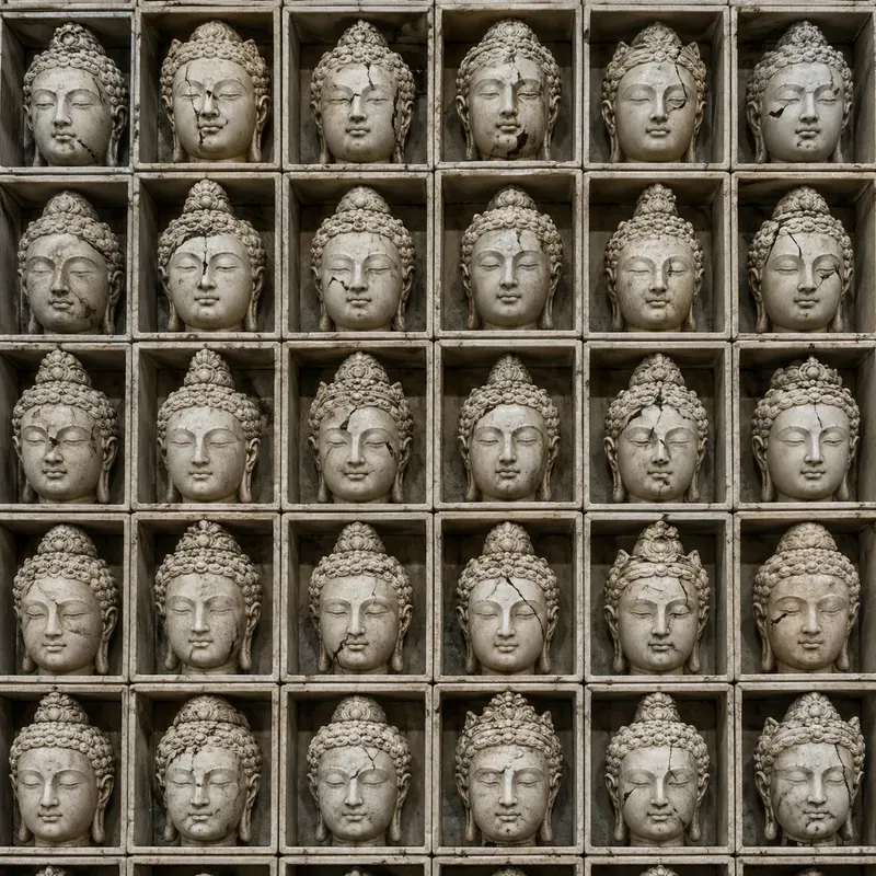 Surreal Mass Production Grid Art