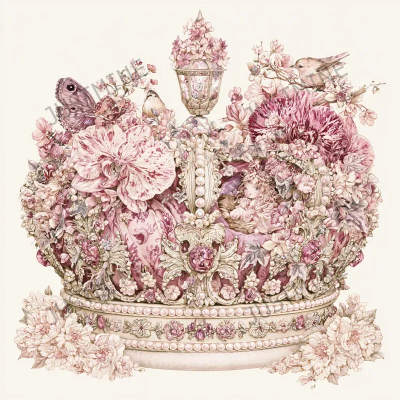 Pink Princess Museum Relics Clipart