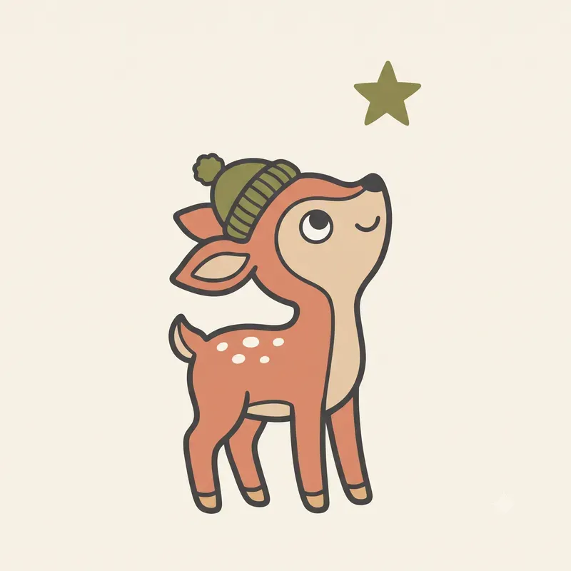 Nordic Minimalist Toddler Animal Art