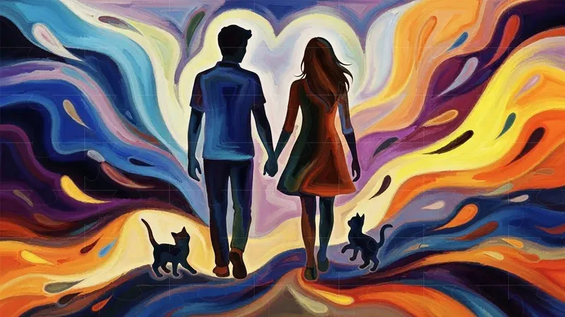 Families And Pets Abstract Art