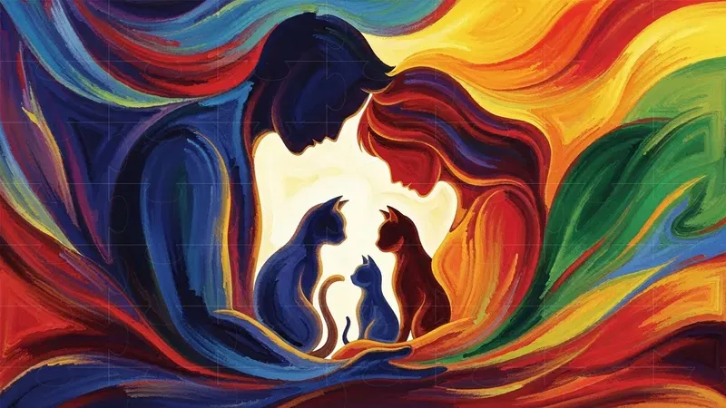 Families And Pets Abstract Art
