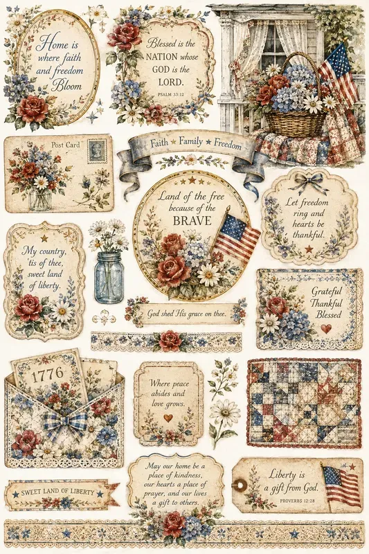 Vintage Americana Florals