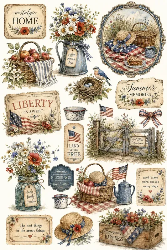 Vintage Americana Florals