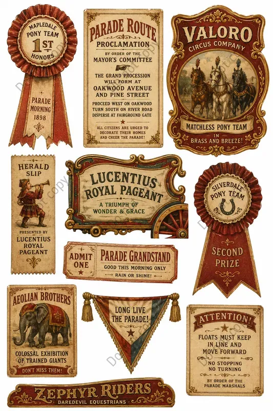 Circus Parade Day Ephemera
