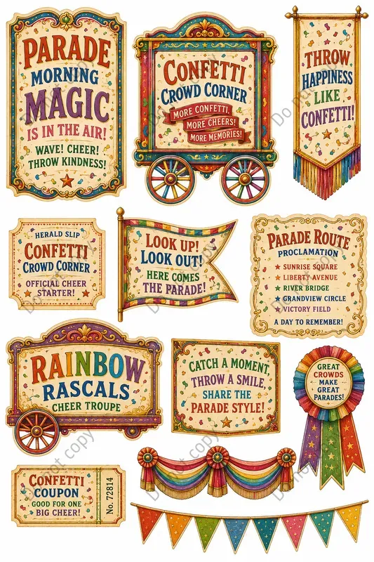 Circus Parade Day Ephemera