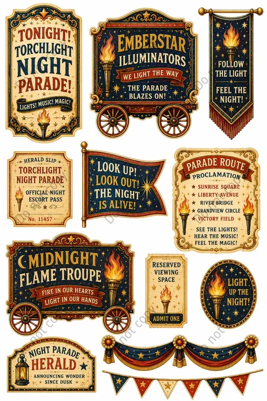 Circus Parade Day Ephemera