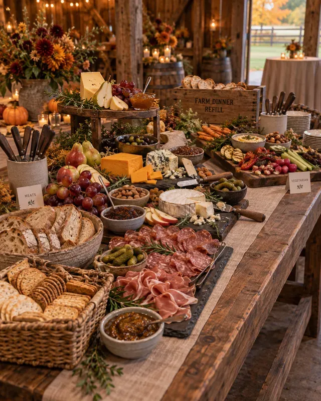Grazing Table Catered Food Displays