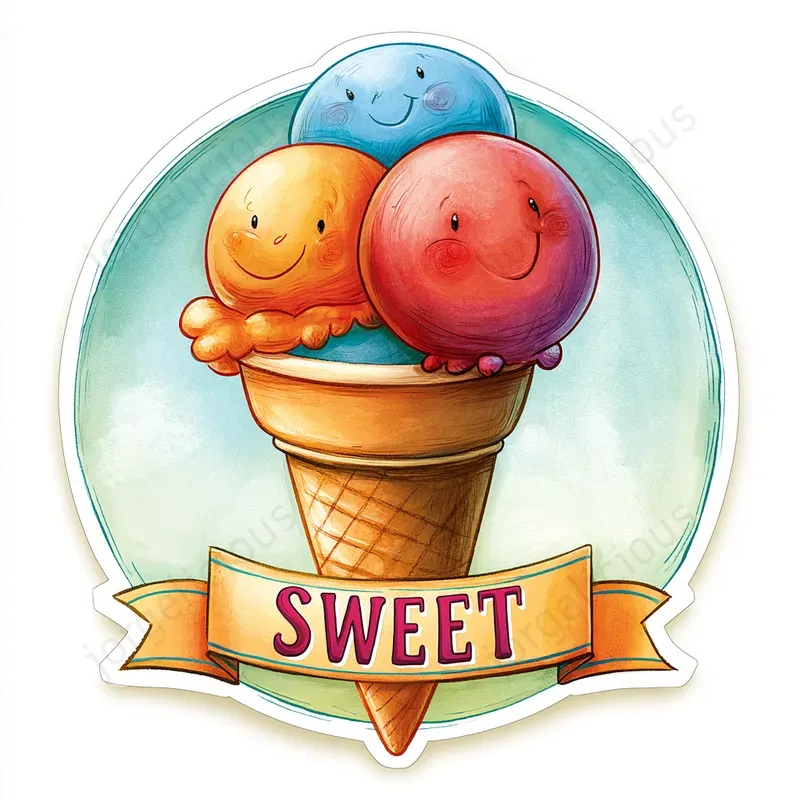 Cute Premium Emblem Stickers
