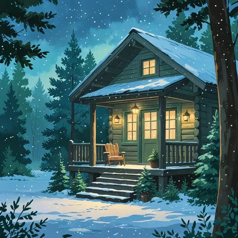 Cozy Aesthetic Scene Illustrations