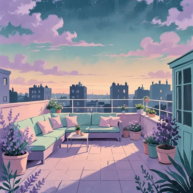 Cozy Aesthetic Scene Illustrations