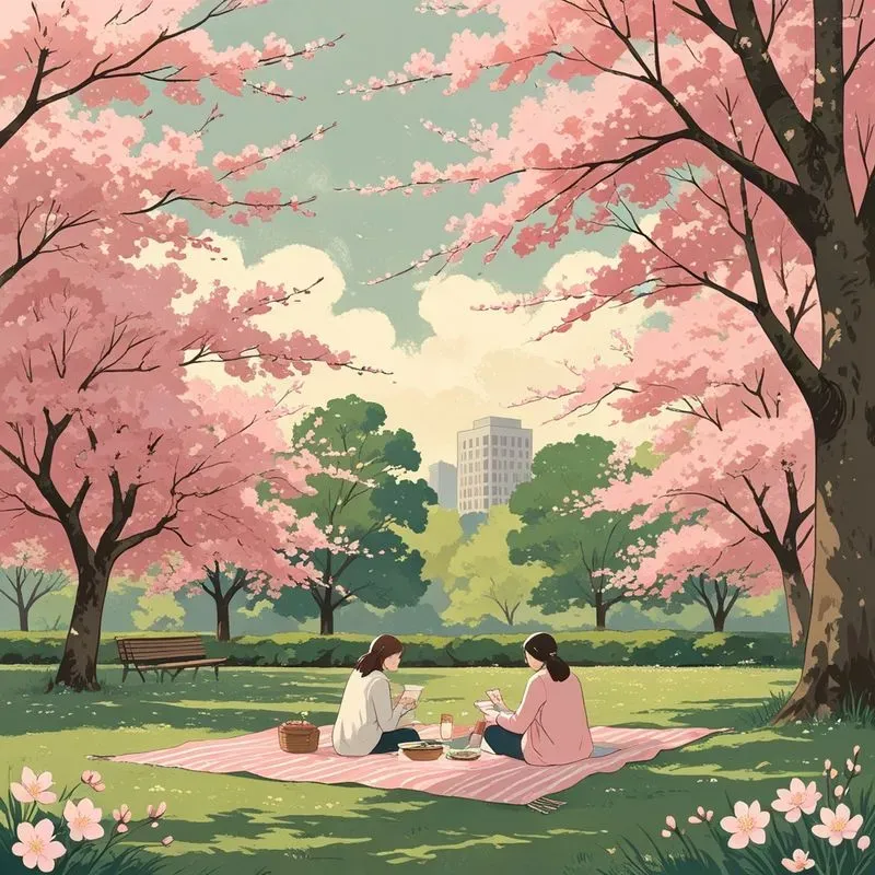 Cozy Aesthetic Scene Illustrations