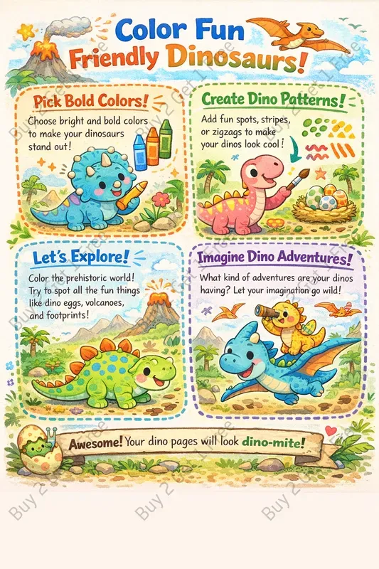 Playful Kids Coloring Book Instructions