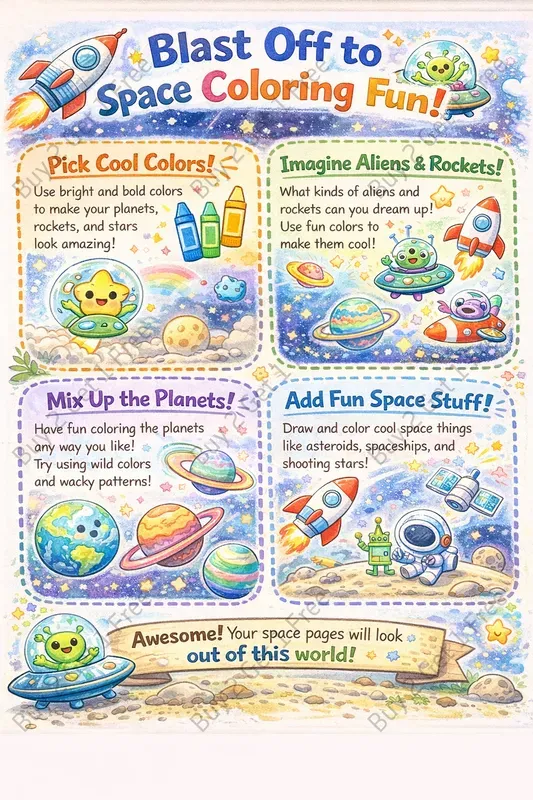 Playful Kids Coloring Book Instructions
