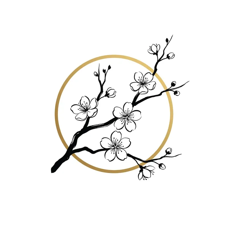 Japandi Minimalist Line Art Tattoo Logos