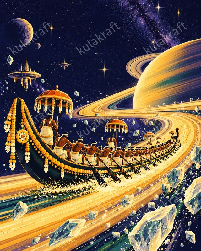 Onam In Space Poster Designs