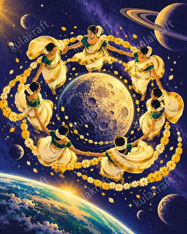 Onam In Space Poster Designs