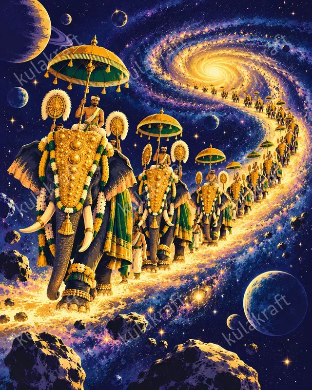 Onam In Space Poster Designs