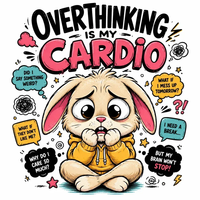 Moody Cartoon Sticker Characters