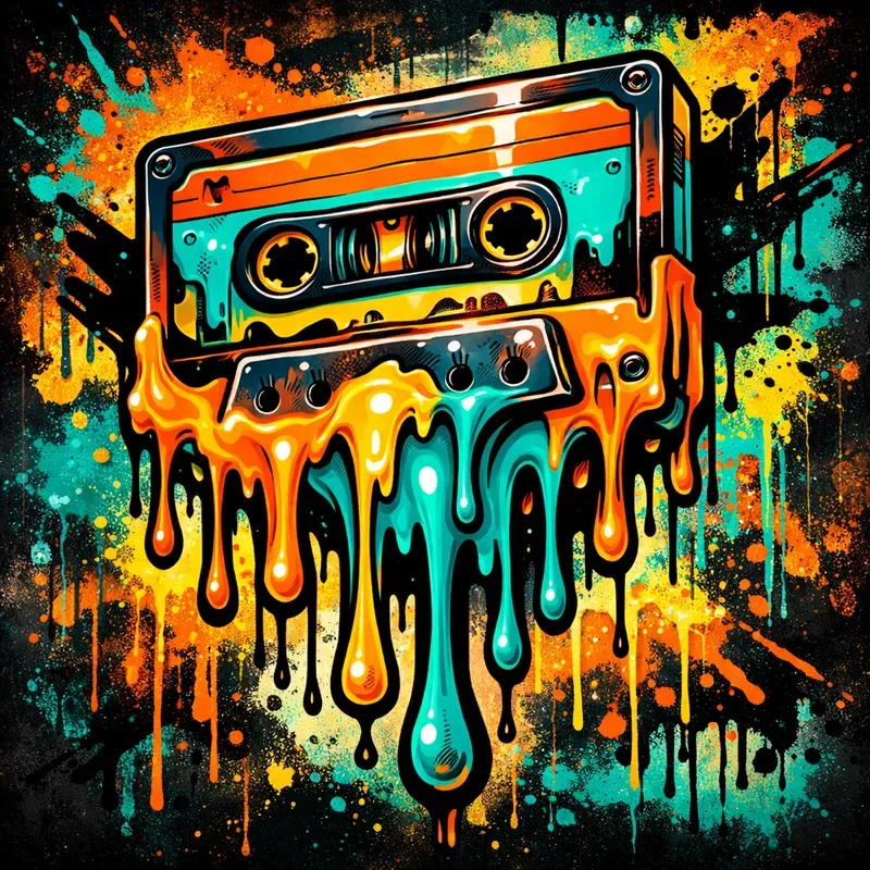 Neon Urban Graffiti Fusions